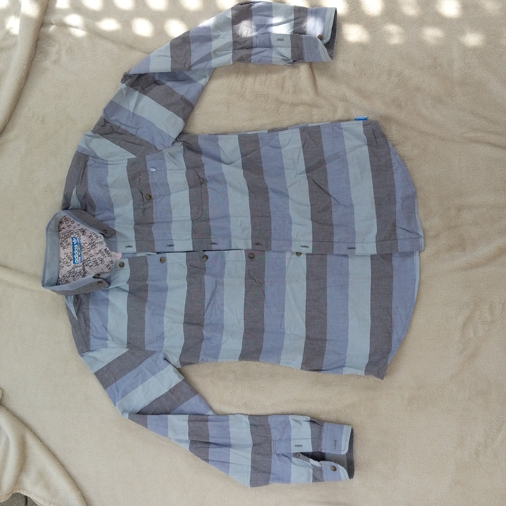 Adidas skateboarding long sleeve collared shirt, medium, like new, great quality